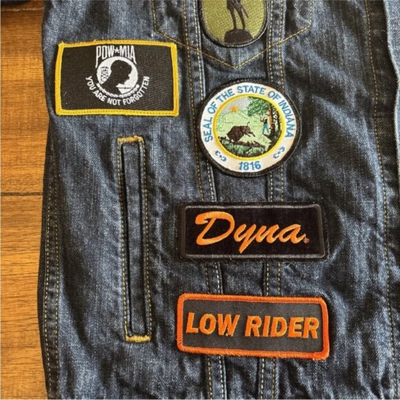 Levi’s Type 3 507 Denim Trucker Jacket w/ Patches & Handwarmers Harley Davidson - Picture 9 of 13